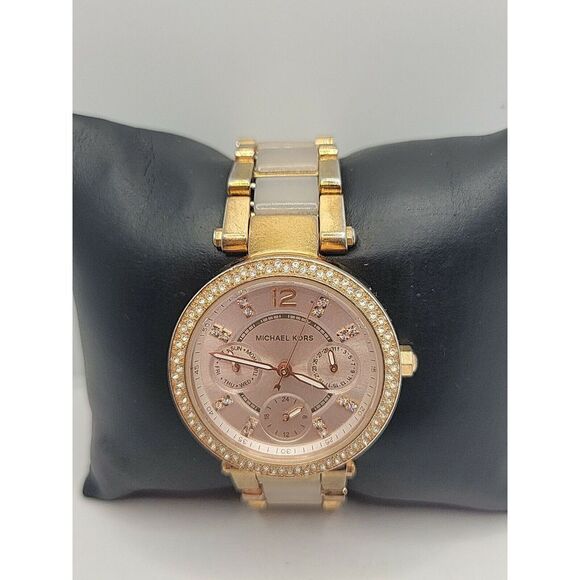 Michael Kors Parker Mini MK6110 Women's Stainless Steel Analog Dial Watch AM135 - Picture 1 of 10